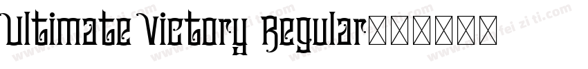 Ultimate Victory Regular字体转换